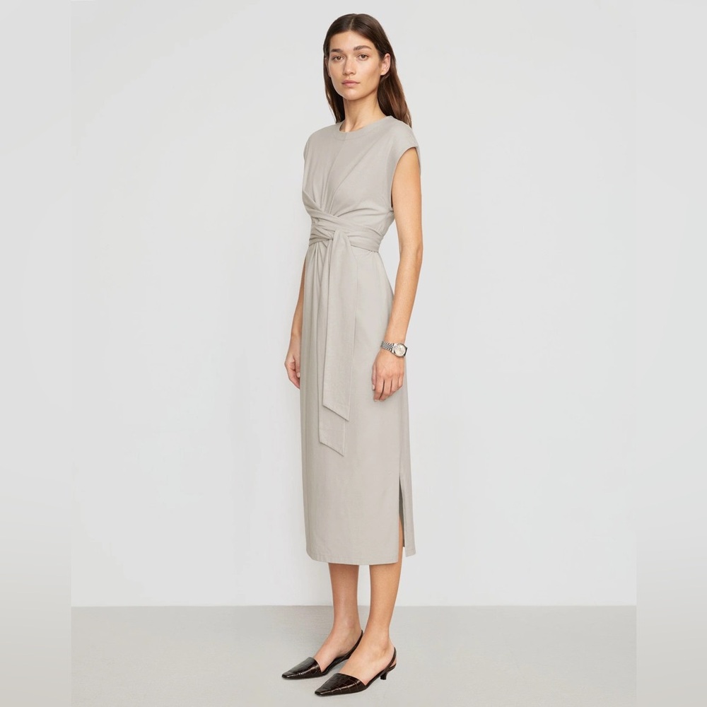 MODER CITIZEN DRESS SMALL FDI ORGANIC TIE FRONT DRESS